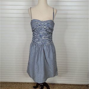 POLO Ralph Lauren Blue & White Striped Fit & Flare Dress